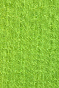 Canvas textile. / Green texture background