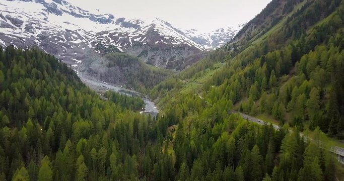 Passo dello Stelvio Aerial View