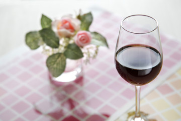 ワインと花  Wine and flour