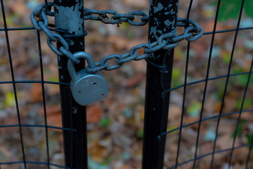 Locked gate