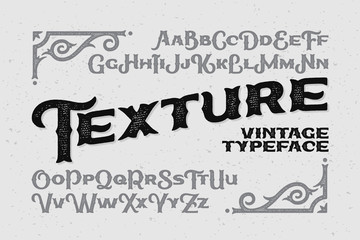 Vintage typeface named 