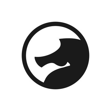seahorse logo. sea animal icon. symbol. vector eps 08.