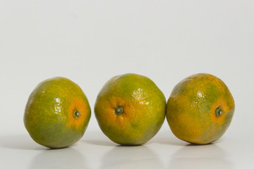 Bodegón de mandarinas