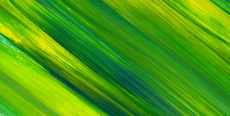 Abstract acrylic painting for use as background, texture, design element. Modern art in Mixed colours of green, blue, yellow.