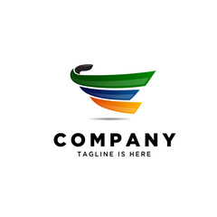 Abstract fast trans logo