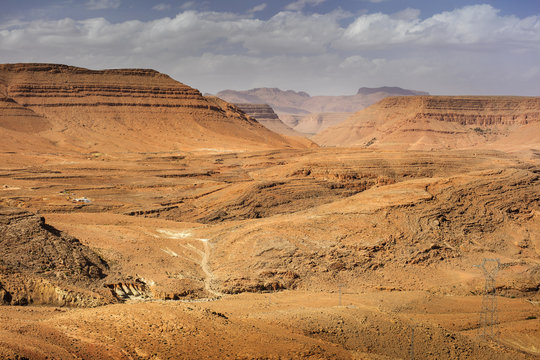 rock desert in Morocco