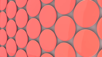 Blank red badge on white background