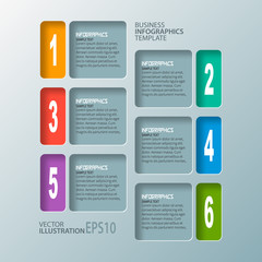 Abstract 3D Paper Infographics