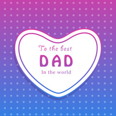 illustration of elements of Fathers day background 