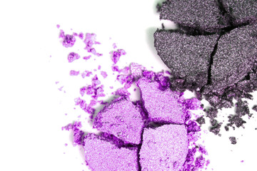 Eye shadow set isolated on white