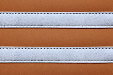 stitched leather frame brown color texture background
