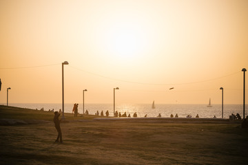 Sunset in Tel Aviv Waterfront