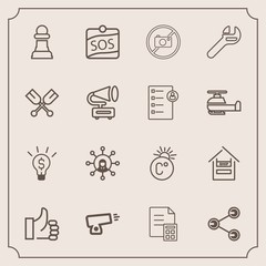 Modern, simple vector icon set with money, equipment, horse, financial, label, fahrenheit, temperature, idea, scale, concept, screen, store, tool, forbidden, success, white, banking, weapon, sos icons