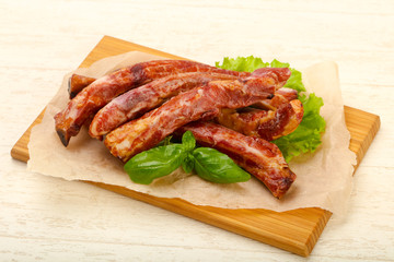 Smoked pork ribs