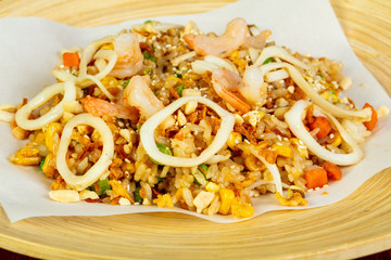 Fried rice with seafood