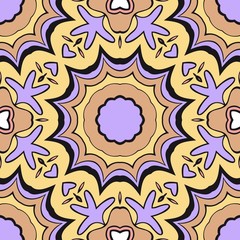 Art-deco fashion seamless pattern. vector illustration. For invitation wedding, valentine's, background, wallpaper