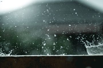droplet water shape splash of rain