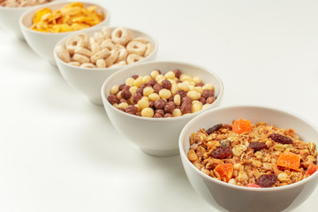 Healthy diet breakfast ingredients