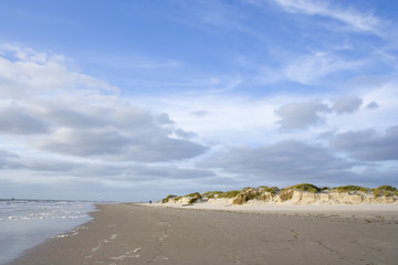 Beautiful beach of the island "Amrum", North Sea, Northern Germany