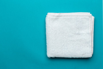 spa towels, top view