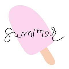 Summer Cartoon Lettering