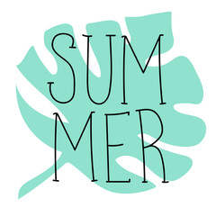 Summer Cartoon Lettering