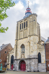Obraz premium View at the facade of Saint Mathias church in Maastricht, Netherlands