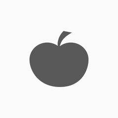 apple icon, fruit vector