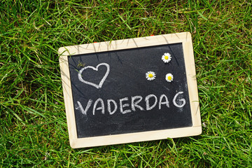 Father's day written in Dutch