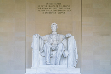 Lincoln Memorial in the National Mall, Washington DC.