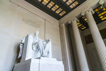 Lincoln Memorial in the National Mall, Washington DC.