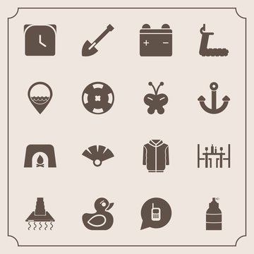 Modern, simple vector icon set with traditional, communication, play, sport, gym, hood, fire, phone, minute, construction, hour, telephone, cooking, japanese, call, home, treadmill, equipment icons