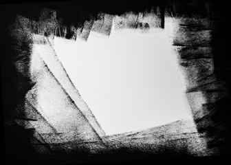 black and white rough background, frame