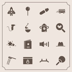 Modern, simple vector icon set with spaceship, shower, fashion, bath, drop, star, brush, mascara, space, hat, road, craft, sound, leisure, speaker, sky, makeup, pin, up, night, rocket, bathroom icons - 207254145
