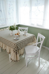 Breakfast table summer tablecloth 