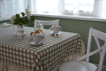 Breakfast table summer tablecloth 