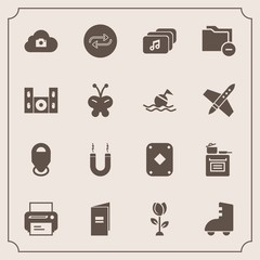 Modern, simple vector icon set with energy, business, concept, brochure, folder, machine, photo, play, game, sign, document, spring, data, location, roller, skating, home, change, nature, poker icons - 207254379