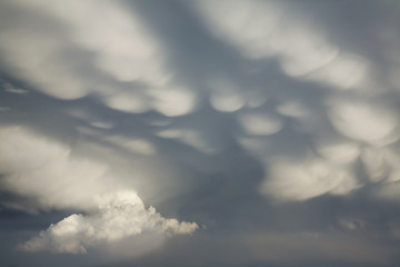 Fototapeta na wymiar View of clouds in Poland