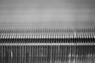 Texture of the  engine water cooling radiators.