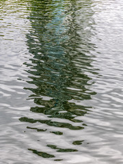 Water reflections with ripples