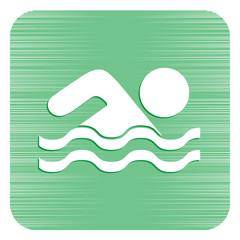 Swimming water sport icon