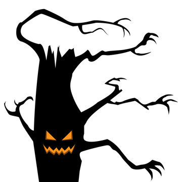 Black halloween tree.