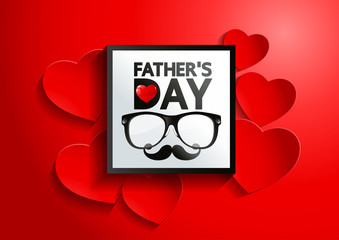 Happy Father’s Day Background, vector illustration.