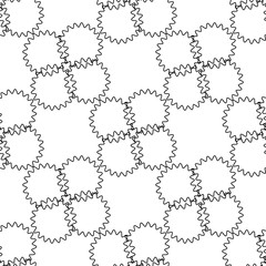 Abstract geometric seamless pattern, texture. Flowers points, lines. Vector illustration.