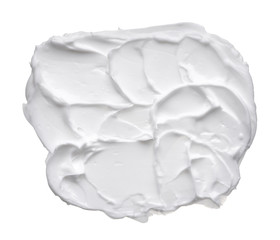 White ?reamy texture isolated on white