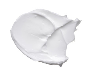 White ?reamy texture isolated on white