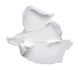 White ?reamy texture isolated on white