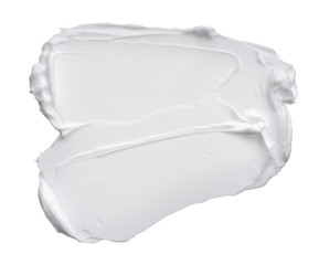 White ?reamy texture isolated on white