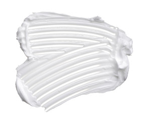 White ?reamy texture isolated on white