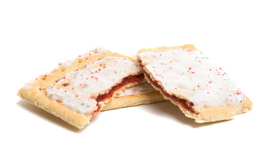 biscuits with jam with icing isolated